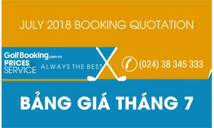 [INTERGOLF - Khuyến mại - PROMOTION]  BẢNG GIÁ ĐẶT GIỜ CHƠI GOLF THÁNG 7/2018 - July 2018 InterGolf Booking Quotation