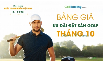 Bảng giá đặt sân golf tháng 10/2021 - Ưu đãi mùa thu